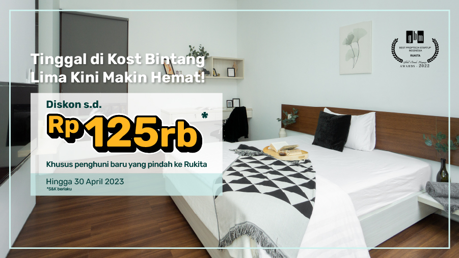 Promo Ganti Kost April 2023 Diskon Total 375K!