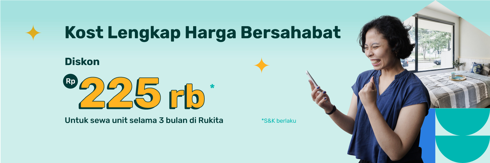 Promo Komitmen 3 Bulan untuk Penghuni Baru - Promo Rukita April 2022