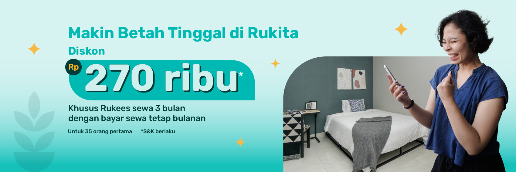 Promo Komitmen 3 Bulan untuk Rukees